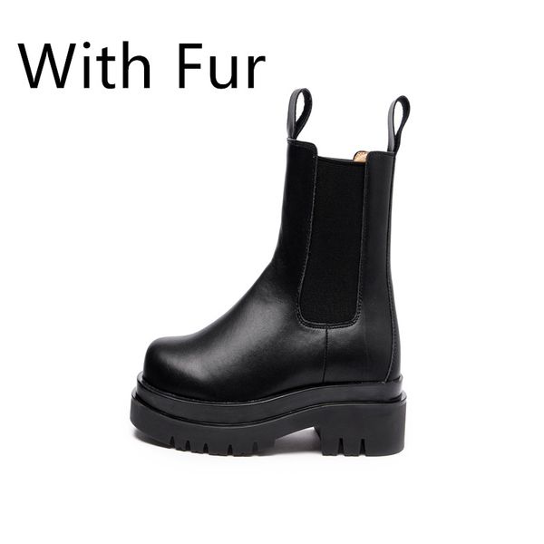 winter womens slip-on round toe ankle boots matte black inner fur platform british style chelsea boots concise comfortable
winter womens slip-on round toe ankle boots matte black inner fur platform british style chelsea boots concise comfortable
