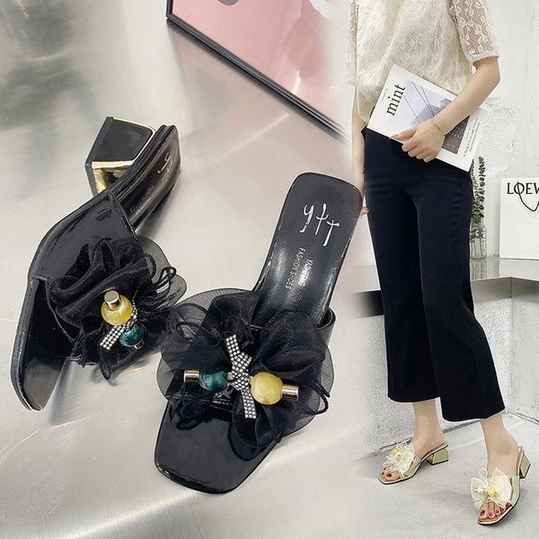 slippers 2021 summer style rhinestone thick heel fairy one-word drag net red high large size foreign trade sandals, Black
slippers 2021 summer style rhinestone thick heel fairy one-word drag net red high large size foreign trade sandals, Black