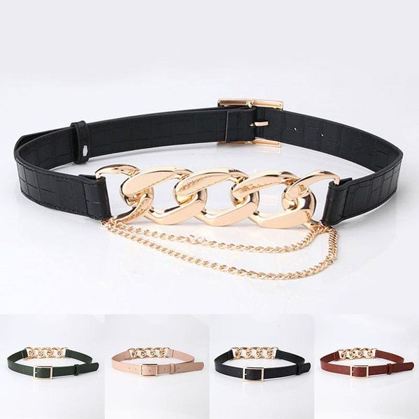 belts dress coat sweater lady decorative waistband faux leather thick chain waist strap solid color belt punk fashion women, Black;brown
belts dress coat sweater lady decorative waistband faux leather thick chain waist strap solid color belt punk fashion women, Black;brown