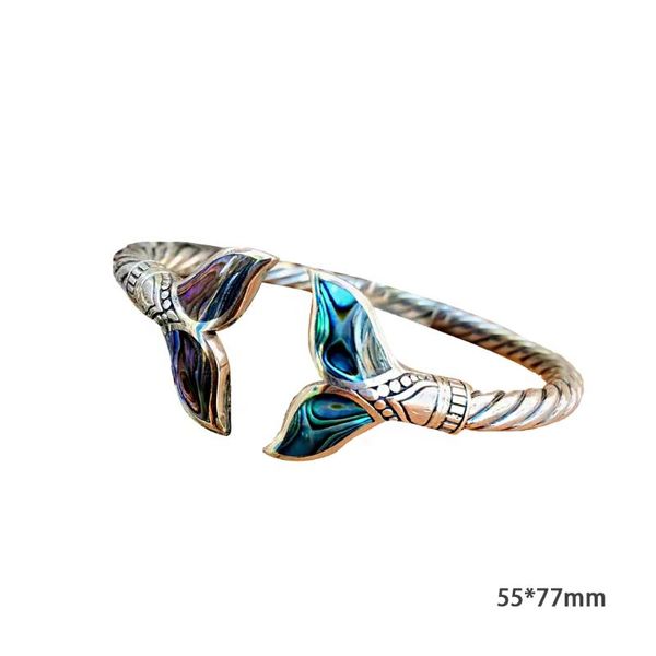 charm bracelets women's silver bracelet abalone shell and fish tail bangle adjustable open hand chain gift for women girls 40gb, Golden;silver
charm bracelets women's silver bracelet abalone shell and fish tail bangle adjustable open hand chain gift for women girls 40gb, Golden;silver