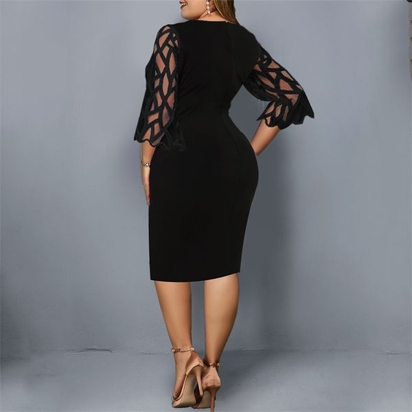 midi ladies floral dress plus size black mesh elegant women wedding party dress 3/4 sleeve summer spring female bodycon dress, Black;gray 
midi ladies floral dress plus size black mesh elegant women wedding party dress 3/4 sleeve summer spring female bodycon dress, Black;gray