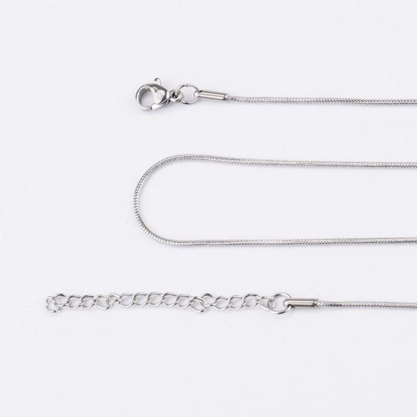 chains 1 piece 316l stainless steel never fade 0.9 1.2 1.5mm round snake chain pendant necklace for men women jewelry making, Silver
chains 1 piece 316l stainless steel never fade 0.9 1.2 1.5mm round snake chain pendant necklace for men women jewelry making, Silver
