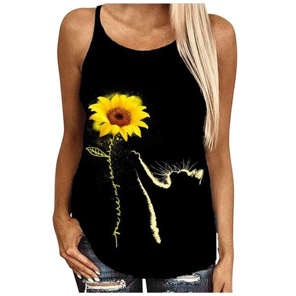 women's tanks & camis sunflower skulls print clothes o-neck fashion tank street style sleeveless tshirt 2021 ropa mujer, White
women's tanks & camis sunflower skulls print clothes o-neck fashion tank street style sleeveless tshirt 2021 ropa mujer, White