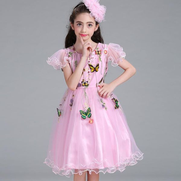 girl's dresses children's dress butterfly flower girls wedding children clothing 3-8 years, Red;yellow
girl's dresses children's dress butterfly flower girls wedding children clothing 3-8 years, Red;yellow