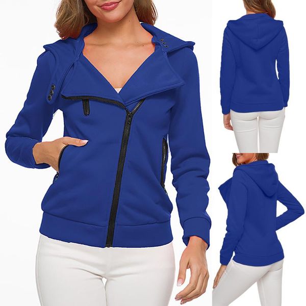 women's hoodies & sweatshirts add buttons pocket plus coat autumn and winter casual loose solid color oblique-zipper long-sleeved warm, Black
women's hoodies & sweatshirts add buttons pocket plus coat autumn and winter casual loose solid color oblique-zipper long-sleeved warm, Black