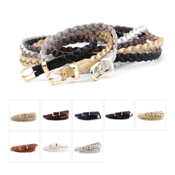 belts women's dress thin belt pu leather braided golden pin buckle 1.2cm width fashion causal waistband unsex, Black;brown
belts women's dress thin belt pu leather braided golden pin buckle 1.2cm width fashion causal waistband unsex, Black;brown