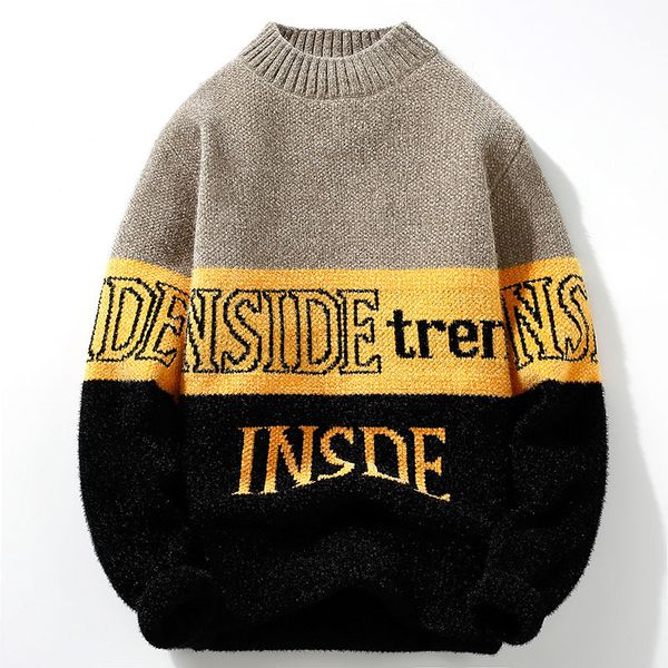 men's sweaters 2021 winter high collar men's sweater harajuku handsome man's quality warm, White;black
men's sweaters 2021 winter high collar men's sweater harajuku handsome man's quality warm, White;black