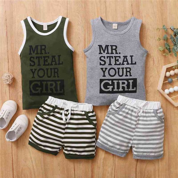 0-3y boys summer clothing sets kids casual sleeveless letter print vest striped shorts toddler boy cotton casual tracksuits, White
0-3y boys summer clothing sets kids casual sleeveless letter print vest striped shorts toddler boy cotton casual tracksuits, White
