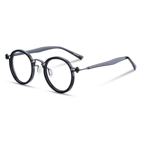 italian designer's handmade titanium eyeglasses frame round vintage for men and women classical retro fashion sunglasses frames, Black
italian designer's handmade titanium eyeglasses frame round vintage for men and women classical retro fashion sunglasses frames, Black