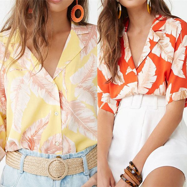 women's blouses & shirts summer women short sleeve chiffon blouse casual boho style floral print turn down collar office shirt plus si, White
women's blouses & shirts summer women short sleeve chiffon blouse casual boho style floral print turn down collar office shirt plus si, White