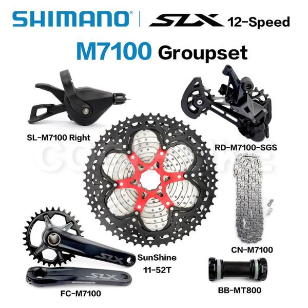 bike derailleurs slx m7100 groupset 12 speed shifter rear derailleur sunshine cassette cn-m7100 chain fc-m710 crankset 170mm 175mm
bike derailleurs slx m7100 groupset 12 speed shifter rear derailleur sunshine cassette cn-m7100 chain fc-m710 crankset 170mm 175mm