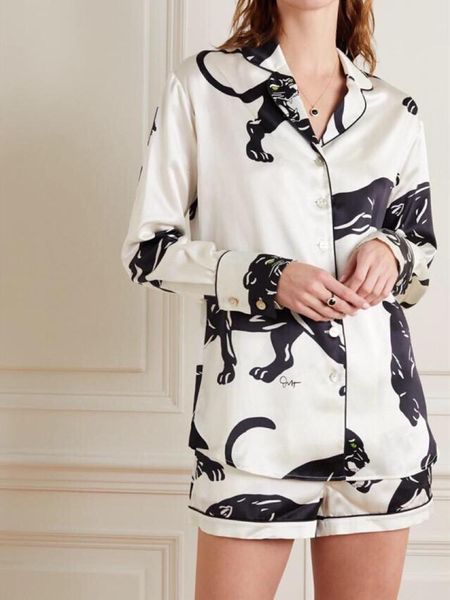 zebra print women pajamas lady silk long pants shorts shirt nightshirt female home service blouse sleepwear suit women's two piece, White
zebra print women pajamas lady silk long pants shorts shirt nightshirt female home service blouse sleepwear suit women's two piece, White