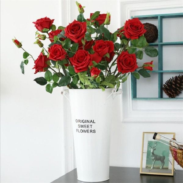 1pcs/lot bride wedding bouquet real touch rose flower artificial silk marriage supplies diy home party decor decorative flowers & wreaths
1pcs/lot bride wedding bouquet real touch rose flower artificial silk marriage supplies diy home party decor decorative flowers & wreaths