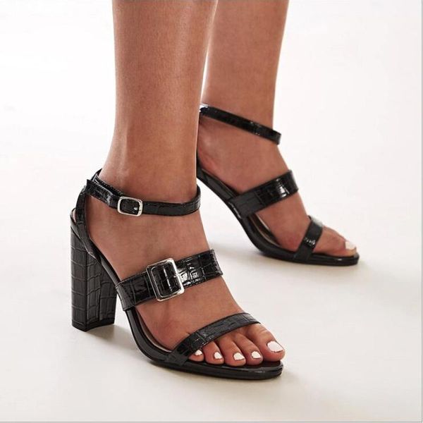 sandals 2021 fashion womens shoes vintage roman square heel high heels buckle female open toe luxury comfort gladiator, Black
sandals 2021 fashion womens shoes vintage roman square heel high heels buckle female open toe luxury comfort gladiator, Black