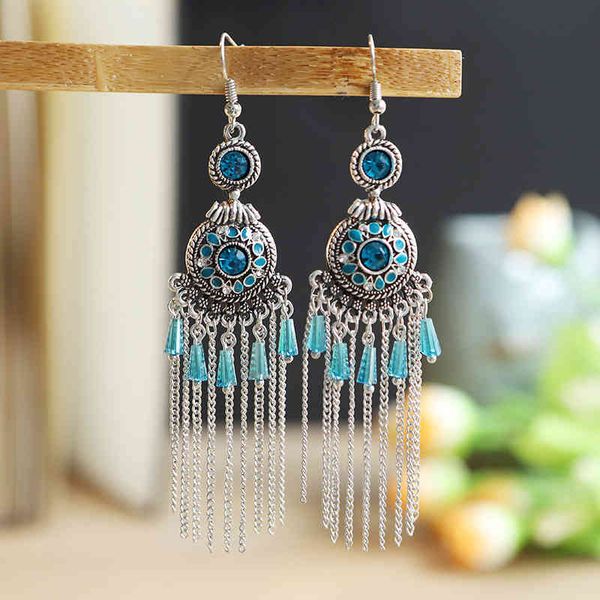 charms earrings baroque exotic round compass long chinese women tassel, Golden 
charms earrings baroque exotic round compass long chinese women tassel, Golden
