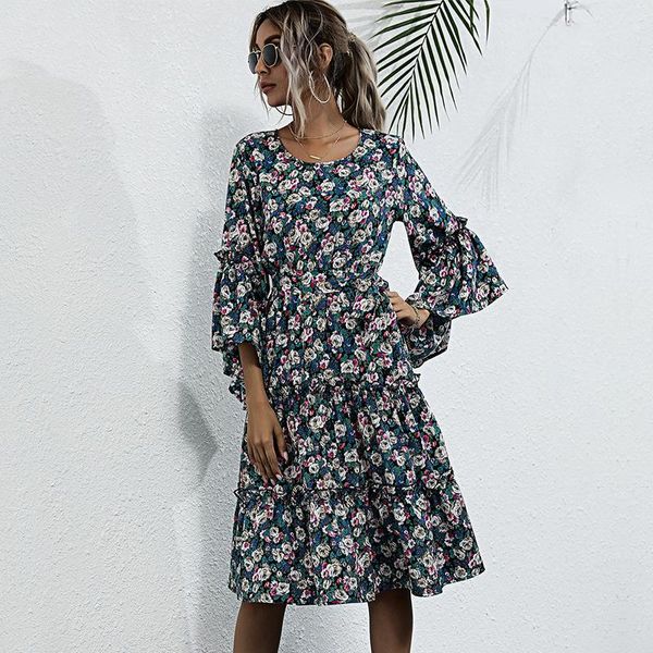 casual dresses fashion chiffon print dress women flare sleeve ruffles high waist floral bandage for woman 2021, Black;gray
casual dresses fashion chiffon print dress women flare sleeve ruffles high waist floral bandage for woman 2021, Black;gray