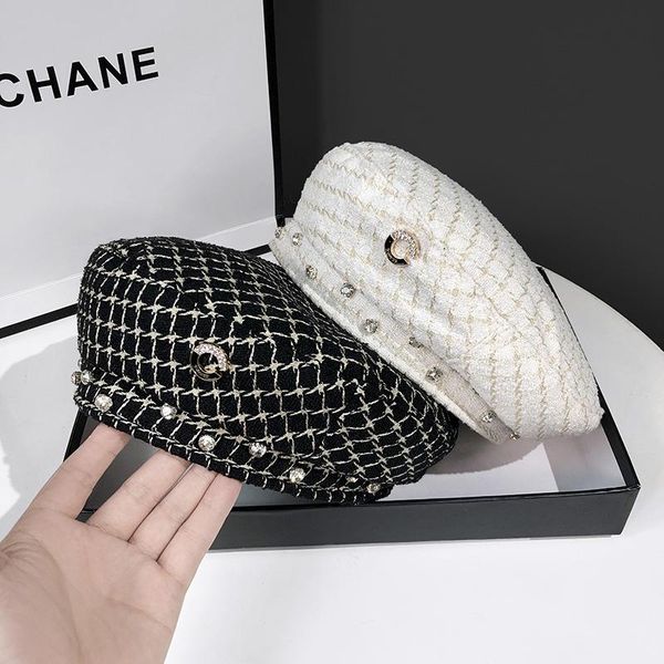 berets designer quality models autumn and winter french romantic ladies pearl beret women bright diamond temperament painter hat, Blue;gray
berets designer quality models autumn and winter french romantic ladies pearl beret women bright diamond temperament painter hat, Blue;gray