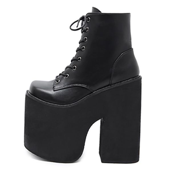 boots winter for woman fashion cross tied pure color round toe motercycle platform goth chunky heels ankle 34-43, Black
boots winter for woman fashion cross tied pure color round toe motercycle platform goth chunky heels ankle 34-43, Black