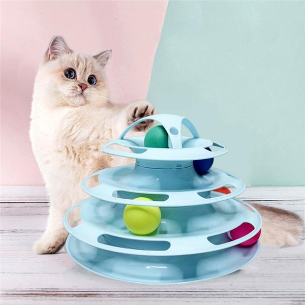 cat toys creative four-layer puzzle play track swivel tower toy ball pet interactive supplies 3 colors c42
cat toys creative four-layer puzzle play track swivel tower toy ball pet interactive supplies 3 colors c42