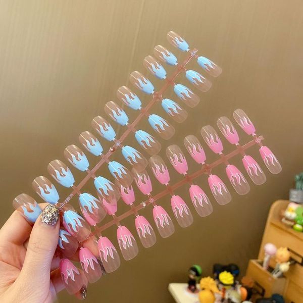 false nails fashion 24pcs/box blue pink flame fake removable nail art decoration tool, Red;gold
false nails fashion 24pcs/box blue pink flame fake removable nail art decoration tool, Red;gold