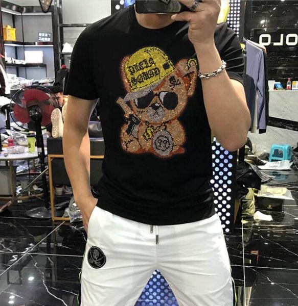 2022 men's t-shirts quality summer t shirt men streetwear round neck short sleeve tees diamonds male europe style tshirt 065, White;black
2022 men's t-shirts quality summer t shirt men streetwear round neck short sleeve tees diamonds male europe style tshirt 065, White;black