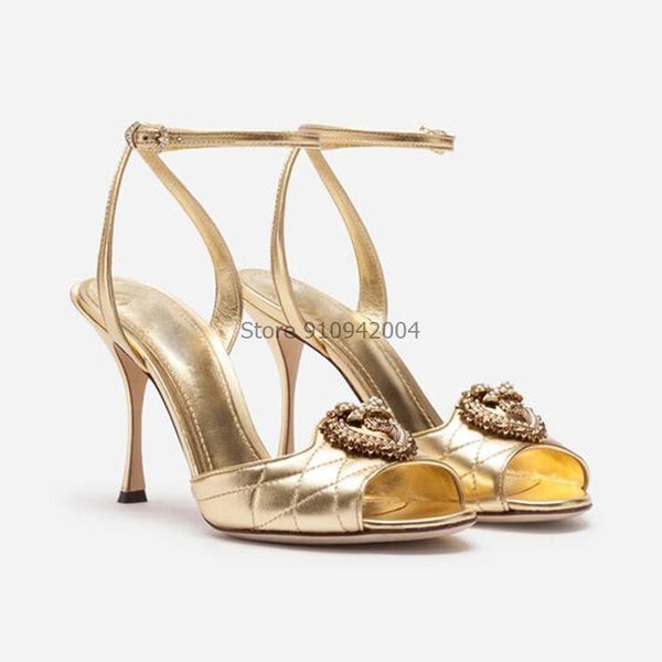 ankle cross tied party sandals thin high heel gold bride wedding shoes metal hear dec women arrival, Black
ankle cross tied party sandals thin high heel gold bride wedding shoes metal hear dec women arrival, Black
