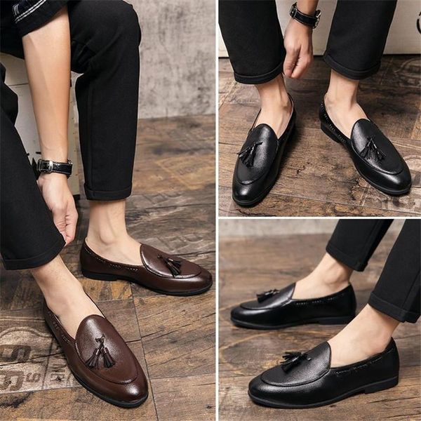 luxury men summer formal dress shoes office business slip on loafers coffee black tassel casual genuine leather footwear
luxury men summer formal dress shoes office business slip on loafers coffee black tassel casual genuine leather footwear