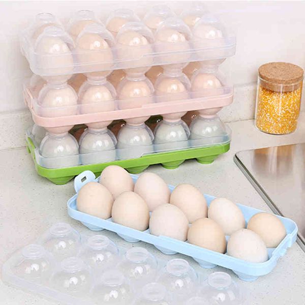egg container storage box portable plastic egg holder refrigerator food eggs box organizer case kitchen gadgets tools
egg container storage box portable plastic egg holder refrigerator food eggs box organizer case kitchen gadgets tools