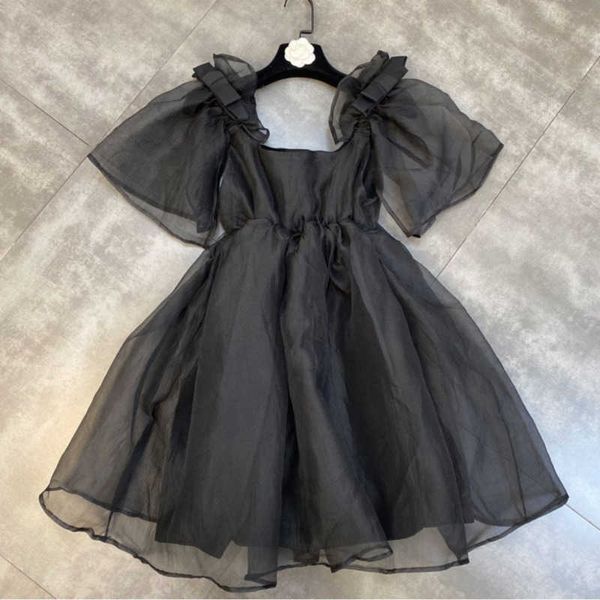 fabpop summer short puff sleeve tuen down collar high waist bow mesh mini dress women gb756 210709, Black;gray
fabpop summer short puff sleeve tuen down collar high waist bow mesh mini dress women gb756 210709, Black;gray