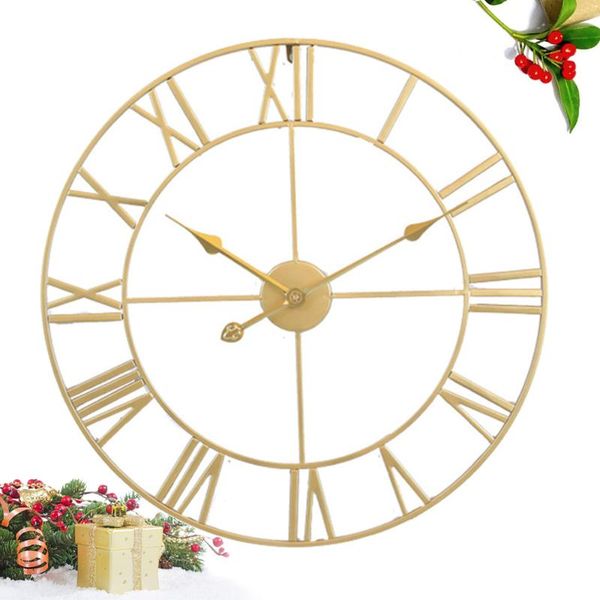 wall clocks iron silent clock simple decor home decorative living room (golden embryo golden stitches)
wall clocks iron silent clock simple decor home decorative living room (golden embryo golden stitches)