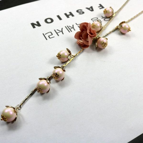 pendant necklaces fairy woman necklace sweet fabric flower cute beads long snake chain fashion accessories jewelry, Silver
pendant necklaces fairy woman necklace sweet fabric flower cute beads long snake chain fashion accessories jewelry, Silver