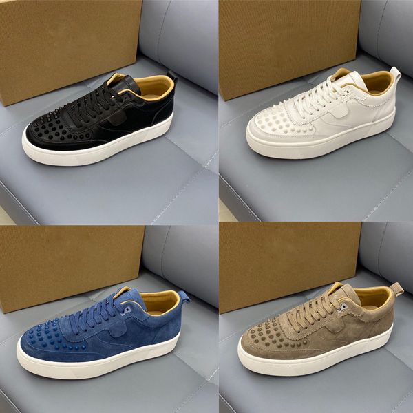 designer casual shoes spikes platform sneakers suede leather splicing trainers men women stylist shoe all-match sneaker 35-47 with box, Black
designer casual shoes spikes platform sneakers suede leather splicing trainers men women stylist shoe all-match sneaker 35-47 with box, Black