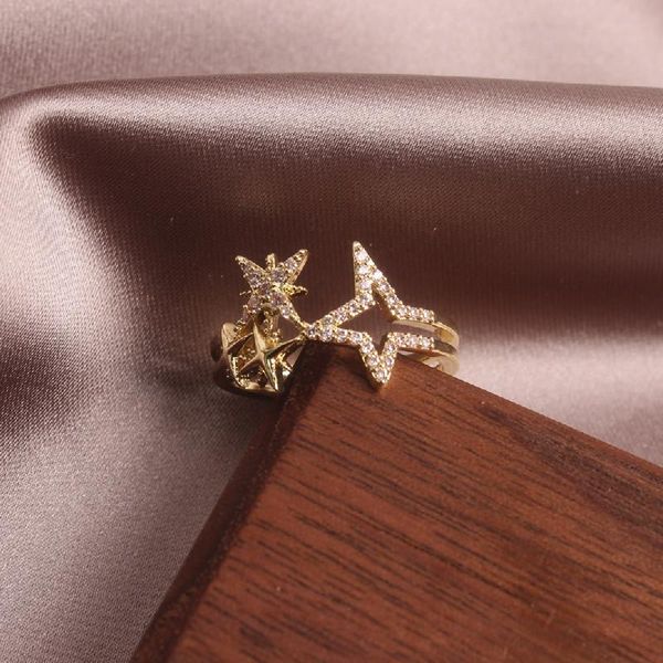 cluster rings shiny side fashion brand jewelry crystal star for women gift style elegant party wedding adjustable, Golden;silver
cluster rings shiny side fashion brand jewelry crystal star for women gift style elegant party wedding adjustable, Golden;silver
