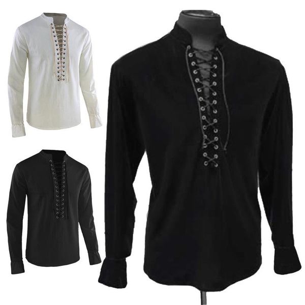 men's dress shirts 2021 stage clothing chest multi air eye long sleeve stand collar, White;black
men's dress shirts 2021 stage clothing chest multi air eye long sleeve stand collar, White;black