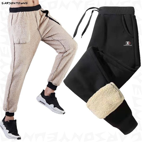 men's pants winter thickened lamb fleece sweatpants men causal comfortable jogging cotton sports male outdoor sporting trousers, Black
men's pants winter thickened lamb fleece sweatpants men causal comfortable jogging cotton sports male outdoor sporting trousers, Black