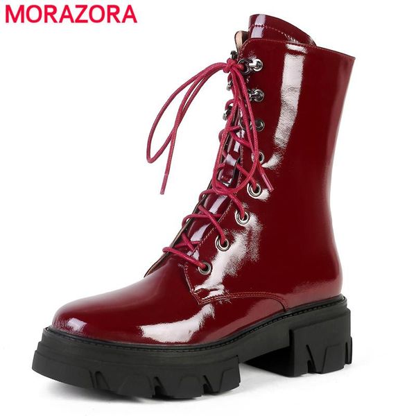 boots morazora plus size 34-41 genuine leather women lace up autumn winter ankle ladies office dress shoes footwear, Black
boots morazora plus size 34-41 genuine leather women lace up autumn winter ankle ladies office dress shoes footwear, Black