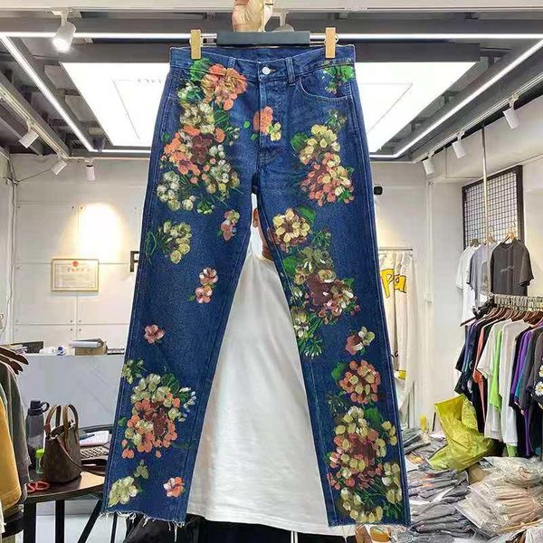 women's jeans hip hop flower graffiti print vintage washed do old men women casual 1:1 waist summer straight trousers, Blue
women's jeans hip hop flower graffiti print vintage washed do old men women casual 1:1 waist summer straight trousers, Blue