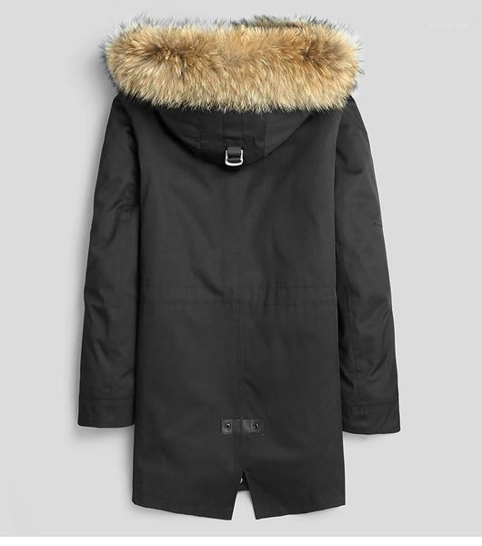 men's leather & faux real fur coat winter jacket men natural liner parka raccoon collar warm parkas plus size jlk186807 my1986, Black
men's leather & faux real fur coat winter jacket men natural liner parka raccoon collar warm parkas plus size jlk186807 my1986, Black