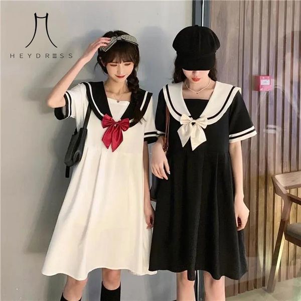 heydress 2021 summer japanese sweet preppy style short sleeve dress women fairy a-line vestidos harajuku sailor collar dresses party, White;black
heydress 2021 summer japanese sweet preppy style short sleeve dress women fairy a-line vestidos harajuku sailor collar dresses party, White;black