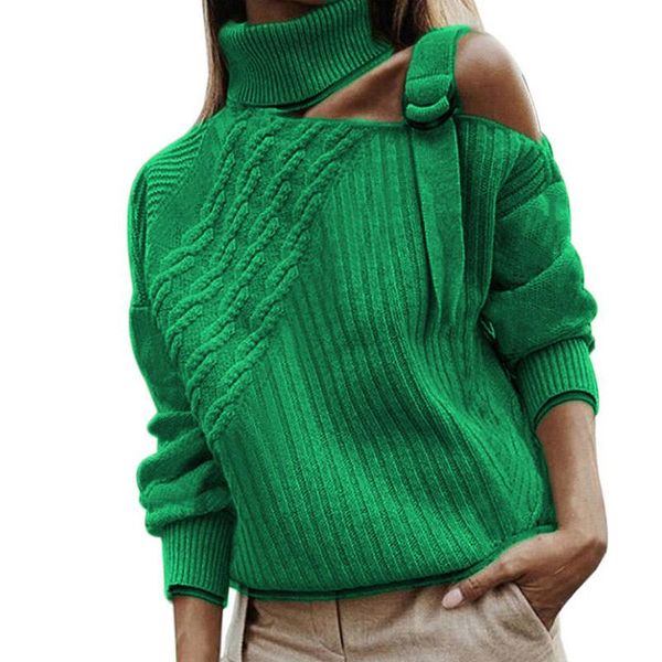 women's sweaters off shoulder sweater turtleneck knit knitted pullover womens winter hollow out long-sleeved top, White;black
women's sweaters off shoulder sweater turtleneck knit knitted pullover womens winter hollow out long-sleeved top, White;black