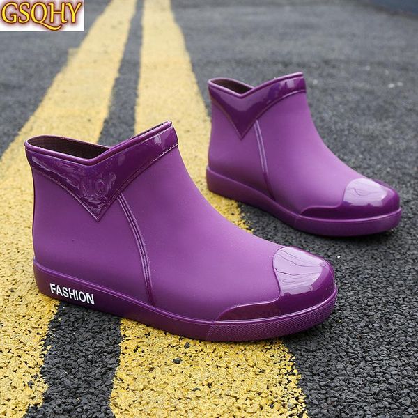boots 2021 rubber shoes women waterproof rain ankle autumn female water rainboots flats, Black
boots 2021 rubber shoes women waterproof rain ankle autumn female water rainboots flats, Black