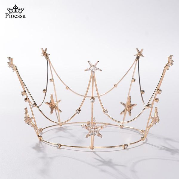 hair clips & barrettes trendy jewelry crystal star headbands crowns high princess round tiaras women bride diadems wedding head accessories, Golden;silver
hair clips & barrettes trendy jewelry crystal star headbands crowns high princess round tiaras women bride diadems wedding head accessories, Golden;silver