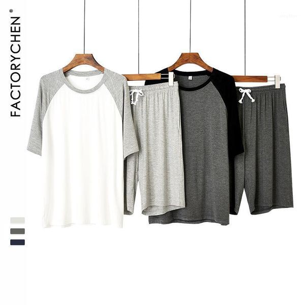 men's sleepwear pajamas summer men short-sleeve raglan sleeve modal cotton casual plus-sized air conditioner home wear-outer wear, Black;brown
men's sleepwear pajamas summer men short-sleeve raglan sleeve modal cotton casual plus-sized air conditioner home wear-outer wear, Black;brown