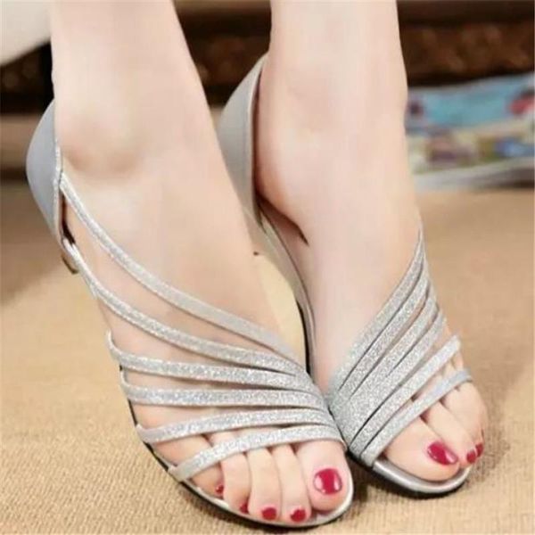 fish mouth low with the package side heel sequins strap sandals roman tide gold silver shoes sandal mujer s106, Black
fish mouth low with the package side heel sequins strap sandals roman tide gold silver shoes sandal mujer s106, Black
