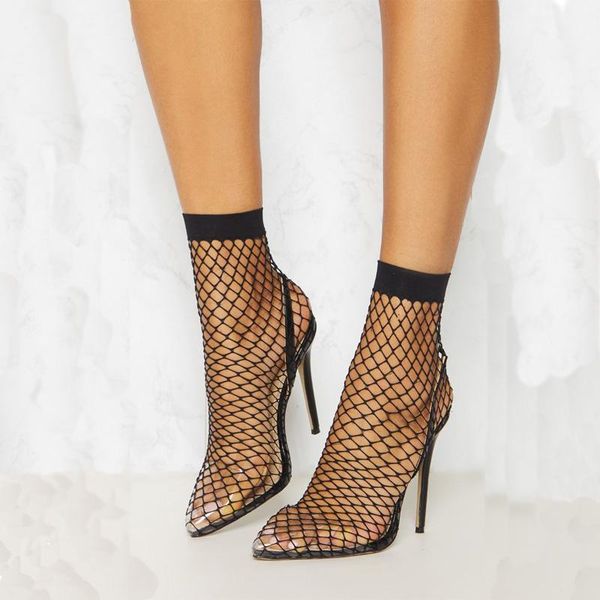 transparent shoes mesh women sandals high heels summer pointed toe party thin heel sandalie female size 35-40, Black
transparent shoes mesh women sandals high heels summer pointed toe party thin heel sandalie female size 35-40, Black