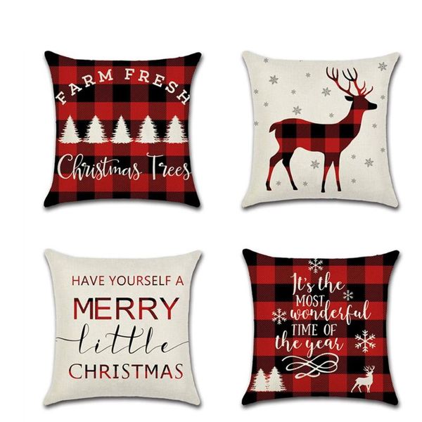 christmas cushion covers checked deer silhouette printed office beautiful boster case home couch decor 45x45 cushion/decorative pillow
christmas cushion covers checked deer silhouette printed office beautiful boster case home couch decor 45x45 cushion/decorative pillow