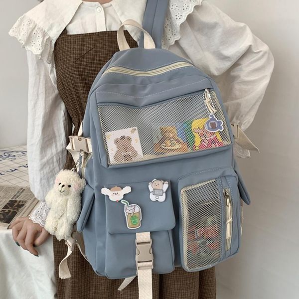 backpack large capacity lapshopping travel bag kawaii nylon trend fashion classic waterproof solid color schoolbag
backpack large capacity lapshopping travel bag kawaii nylon trend fashion classic waterproof solid color schoolbag