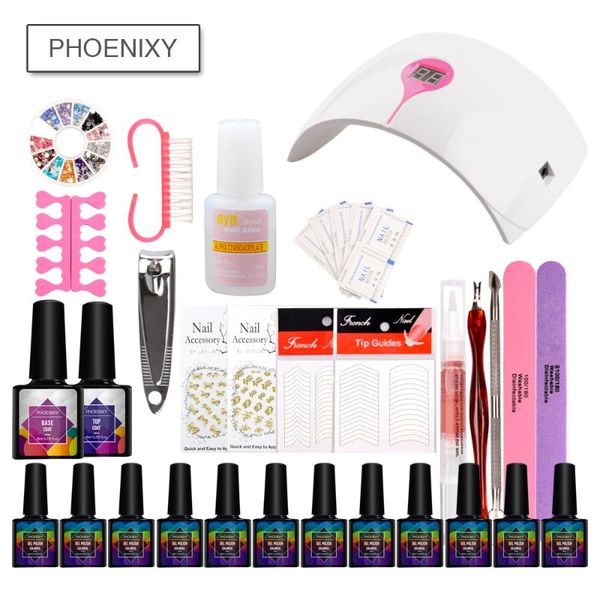 nail art kits kit 36w uv led lamp with varnish polish base coat manicure tool 12 color for gel set
nail art kits kit 36w uv led lamp with varnish polish base coat manicure tool 12 color for gel set