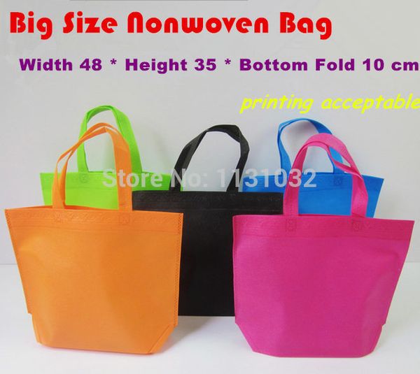 wholesale-48 * 35 * 10 cm big size good quality 5 colors plain dyed ultrasonic nonwoven bags non woven shopping bags
wholesale-48 * 35 * 10 cm big size good quality 5 colors plain dyed ultrasonic nonwoven bags non woven shopping bags