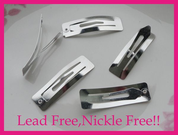 50pcs 5.0cm 2.0" inch silver finish plain rectangle metal snap clip hairpins at lead and nickle headwear accessories, Golden;silver
50pcs 5.0cm 2.0" inch silver finish plain rectangle metal snap clip hairpins at lead and nickle headwear accessories, Golden;silver